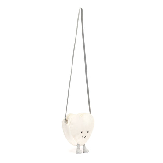 Amuseables Cream Heart Bag