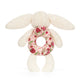 Blossom Cream Bunny 'Berry' Ring Rattle