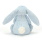 Bashful Blue Bunny Rattle