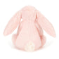Bashful Pink Bunny Rattle