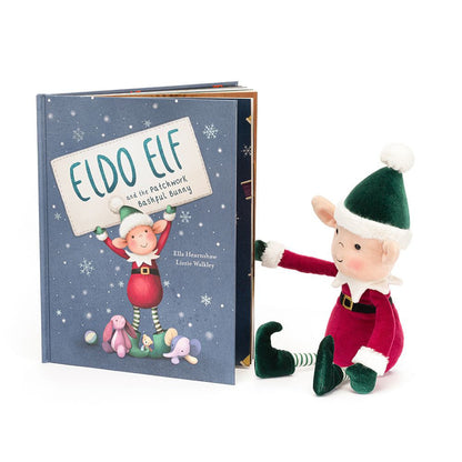 Eldo Elf And The Patchwork Bashful Bunny Book And Eldo Elf